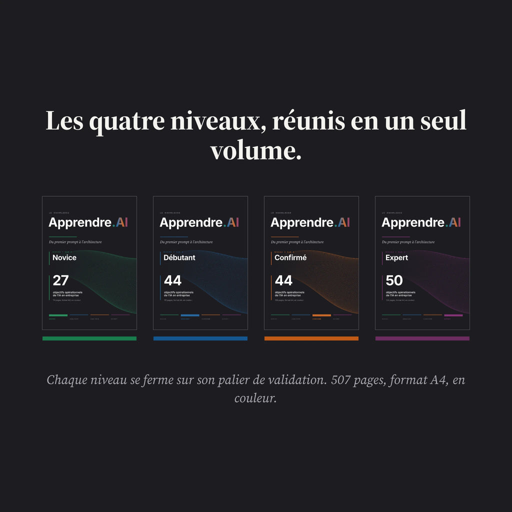 Apprendre.AI, le manuel de l’IA au travail, 165 objectifs à exécuter